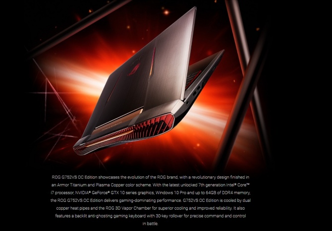 ASUS wprowadza do oferty notebooka ROG G752VS OC Edition [1]