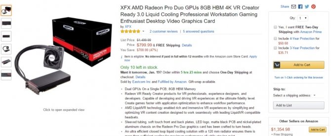 AMD Radeon Pro Duo doczekał się sporej obniżki ceny [2]
