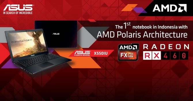 ASUS zapowiada laptopa X550IU z AMD APU oraz Radeonem RX 460 [1]