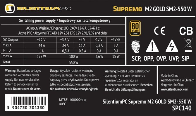 Odświeżone zasilacze SPC Supremo L2 Gold V2 i M2 Gold V2 [3]