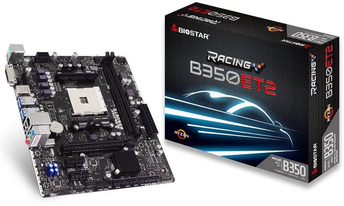 Biostar Racing B350ET2 - płyta mATX wyposażona w gniazdo AM4 [1]