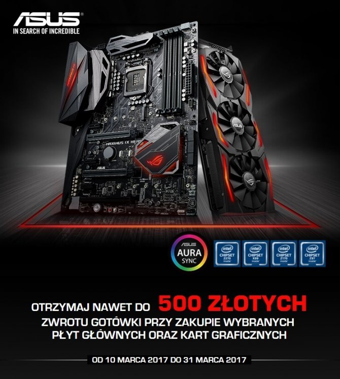 ASUS zwraca gotówkę za zakup płyt głównych i kart grafiki [1]