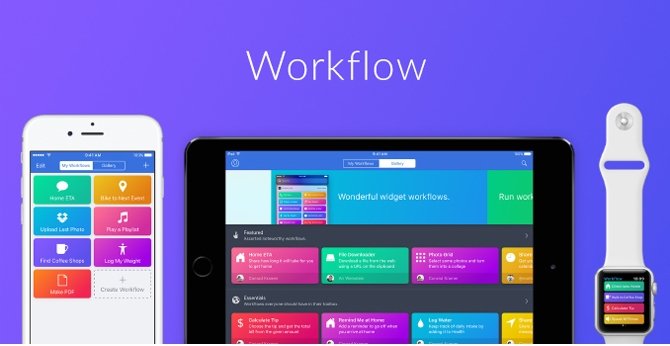 Apple przejęło Workflow - automatyzującą aplikację na iOS  [1]