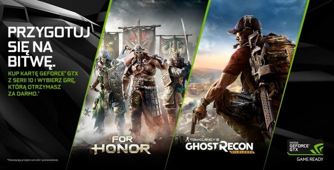 NVIDIA przedłuża promocję na gry For Honor oraz Ghost Recon [2]