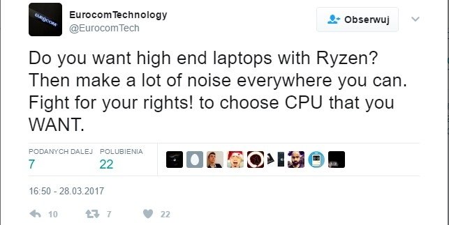 Procesory AMD Ryzen mogą pojawić się w kadłubkach Clevo [2]