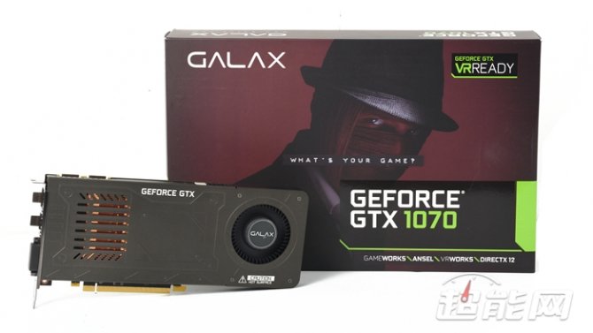 Specyfikacja i wydajność jednoslotowej karty GALAX GTX 1070 [1]