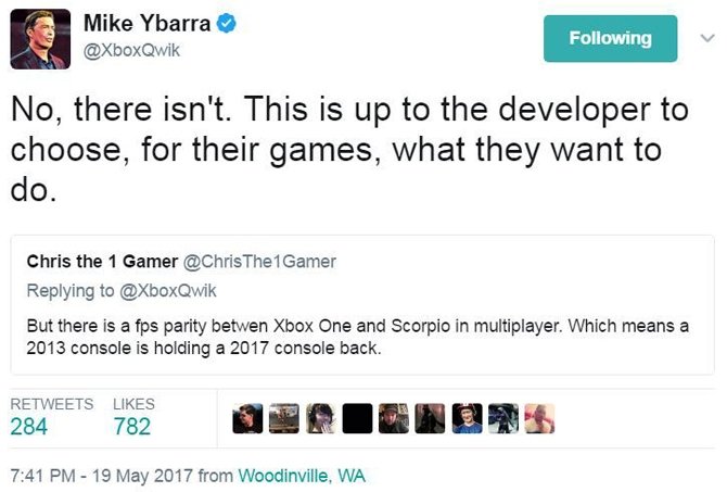 Microsoft - nie będziemy ograniczać ilości klatek na Scorpio [1]