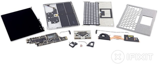 Microsoft Surface Laptop otrzymał notę 0/10 od iFixit [1]