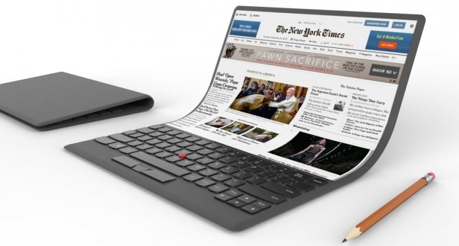 Lenovo zaprezentował koncept laptopa z giętkim ekranem [2]