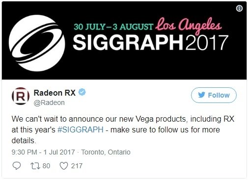 AMD Vega znamy rozmiar rdzenia, debiut kart podczas SIGGRAPH [3]