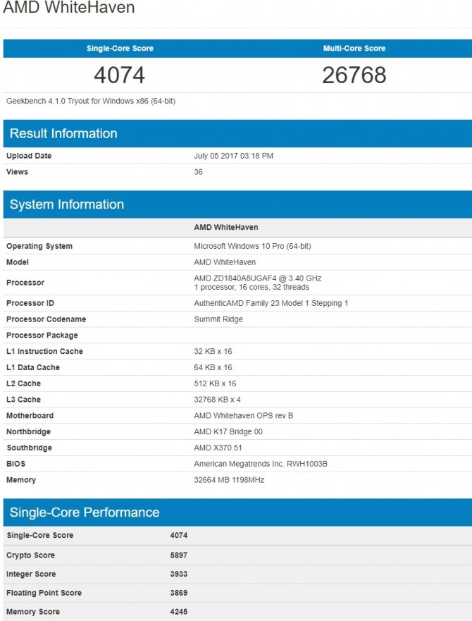 AMD Ryzen Threadripper 1950X - kolejne wyniki wydajności [2]