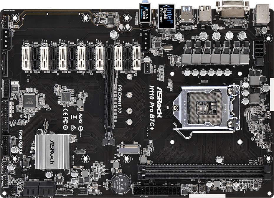 ASRock H110 Pro BTC+ - płyta z 13 złączami PCI Express | PurePC.pl