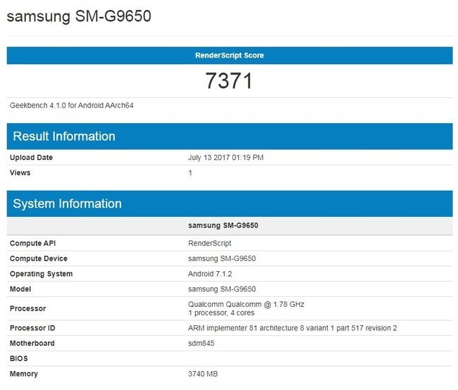 Tajemnicze wpisy w Geekbench - czy to Samsung Galaxy S9? [1]