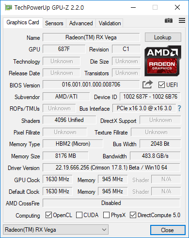 Radeon RX Vega 64 - wyniki wydajności w 3DMark i grach [2]