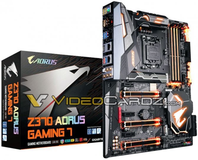 Specyfikacja i wygląd płyt głównych Gigabyte Z370 AORUS [1]