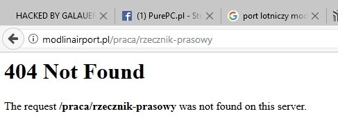 Twarde lądowanie w Modlinie: atak hakerów na stronę lotniska [2]