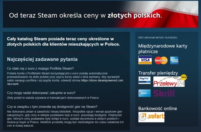 Na Steam wreszcie możemy płacić w złotówkach [2]