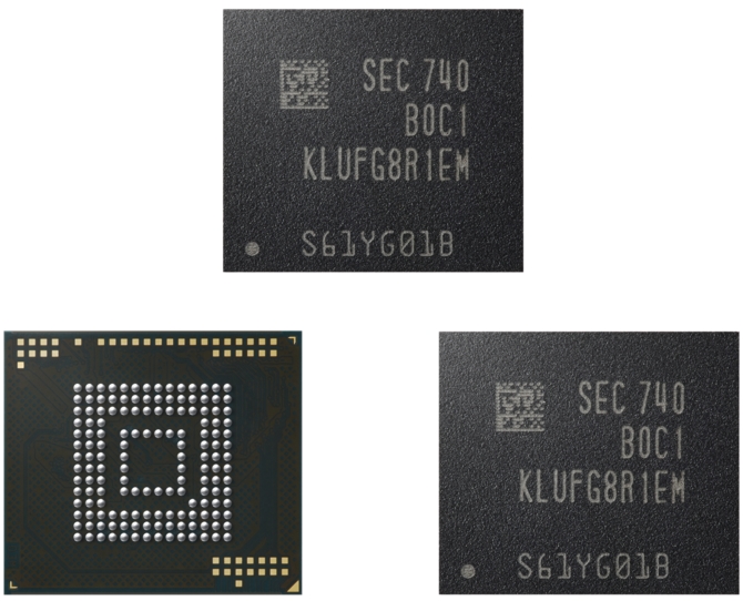 Samsung Electronics uruchamia produkcję pamięci eUFS 512 GB [1]