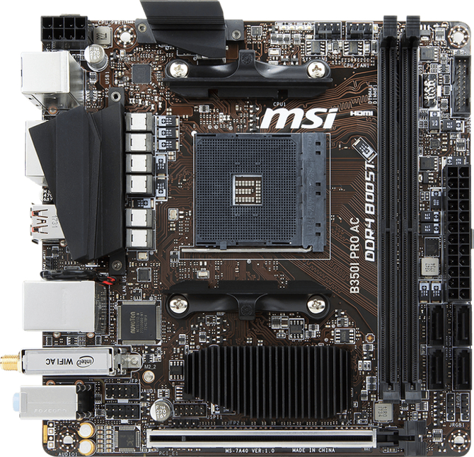 MSI B350I PRO AC - Maluszek dedykowany procesorom AMD Ryzen [2]