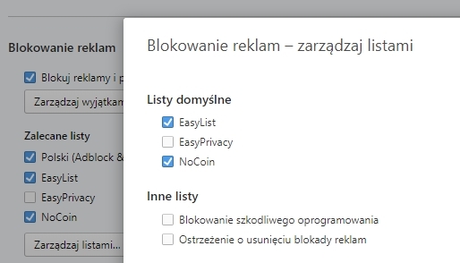 Opera 50 ze skryptem blokującym strony kopiące kryptowaluty [1]