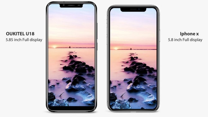 Oukitel U18 klon Apple iPhone X na Androidzie za 160 dolarów [1]