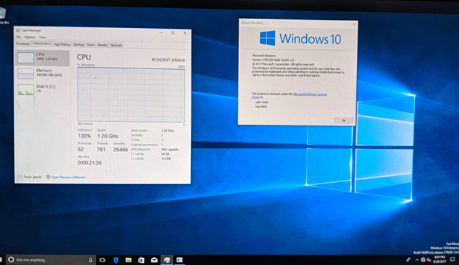 Uruchomiono system Windows 10 na Raspberry Pi 3 [nc1]