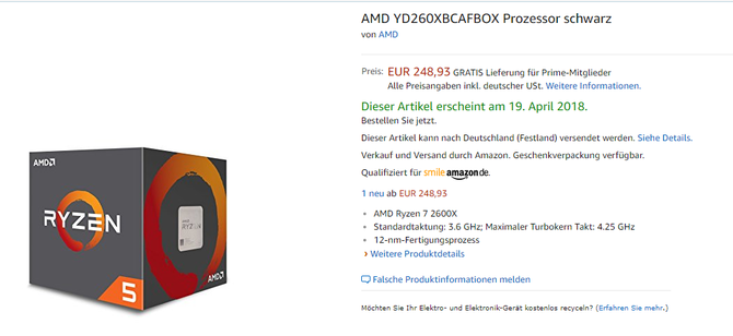 AMD Ryzen 2000 - procesory już dostępne w przedsprzedaży [7]