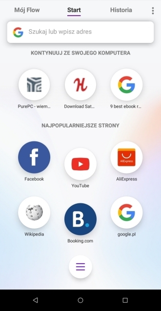 Opera Touch - nowa przeglądarka mobilna z funkcją Flow [5]