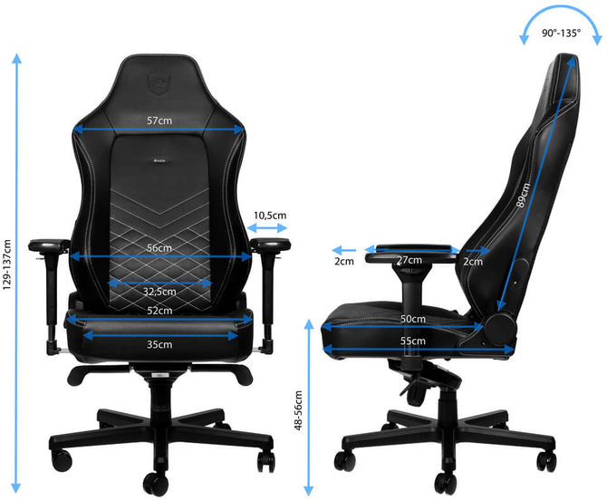 noblechairs HERO - Nowy fotel oferujący więcej przestrzeni [2]