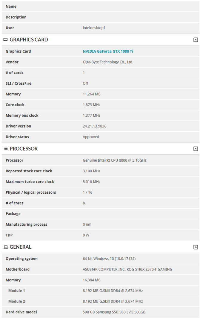 Intel Core i9-9900K przetestowany w 3DMark Time Spy [3]