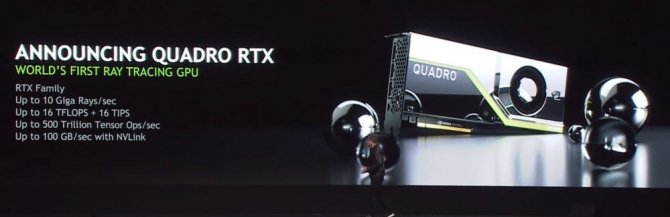 NVIDIA zapowiada kartę graficzną Quadro RTX 8000 za 10,000 USD [1]