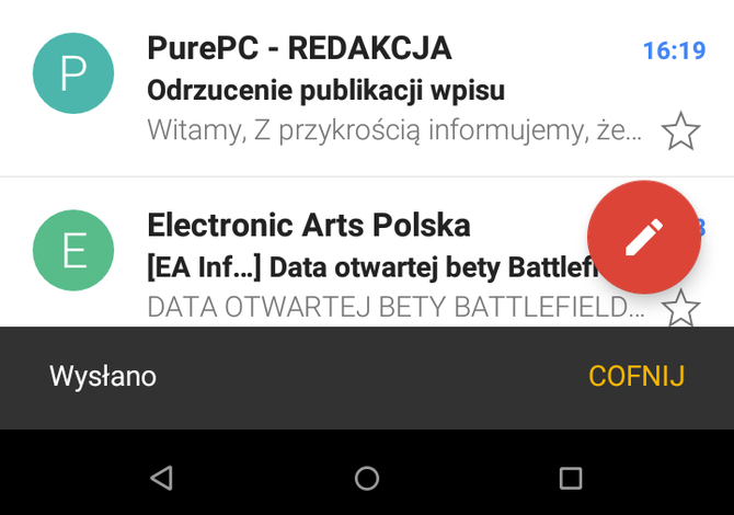 10 sekund na decyzję: Gmail dla Androida anuluje wiadomości [2]