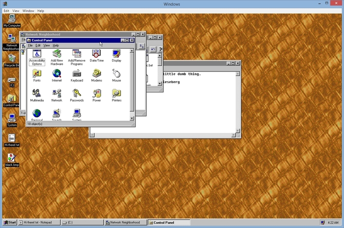 Projekt windows95 - sprawdźcie jakie kiedyś wyglądał Windows [2]