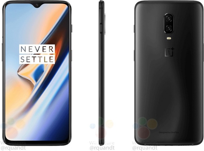 OnePlus 6T - prasowe rendery potwierdzają plotki o wyglądzie [2]