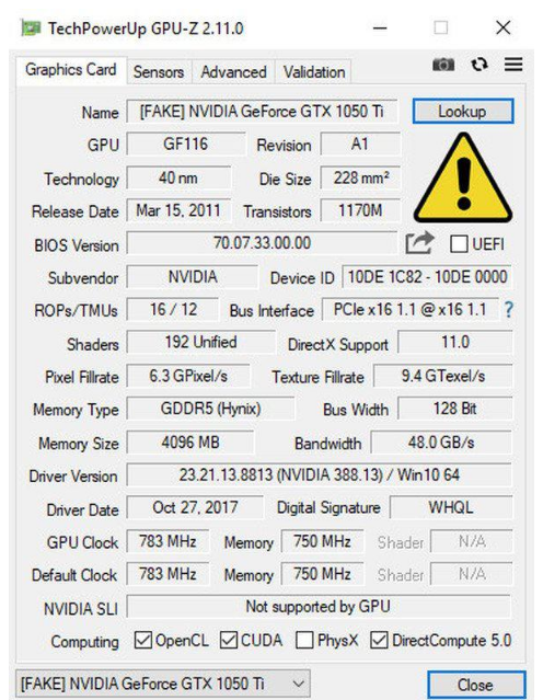 Na Ebay'u pojawiły się fałszywe wersje GeForce GTX 1060 3GB [2]