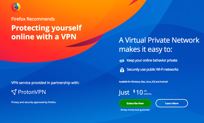 Firefox z płatną usługą VPN. Pieniądze mają wesprzeć Mozillę [2]