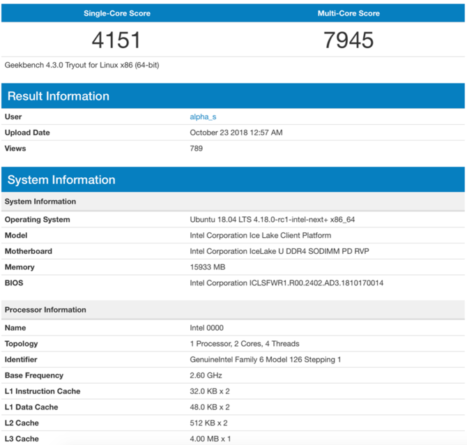 Intel zwiększy pamięć cache L1 i L2 w procesorach Ice Lake [1]