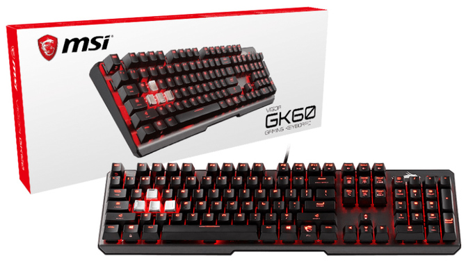 Klawiatura gamingowa MSI Vigor GK60: aluminium i Cherry MX Red [1]