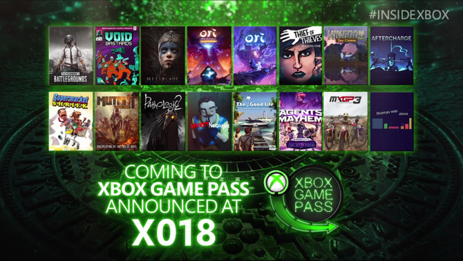 X018: Usługa Xbox Game Pass wzbogaci się o kolejnych 16 gier [1]