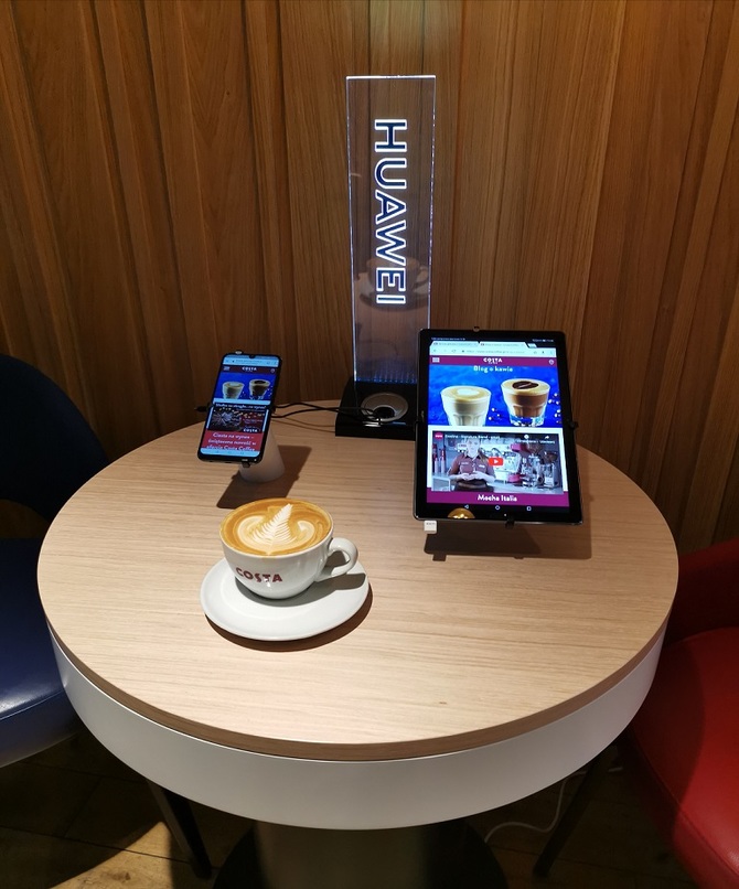 W kawiarniach Costa Coffee przetestujesz urządzenia Huawei [1]