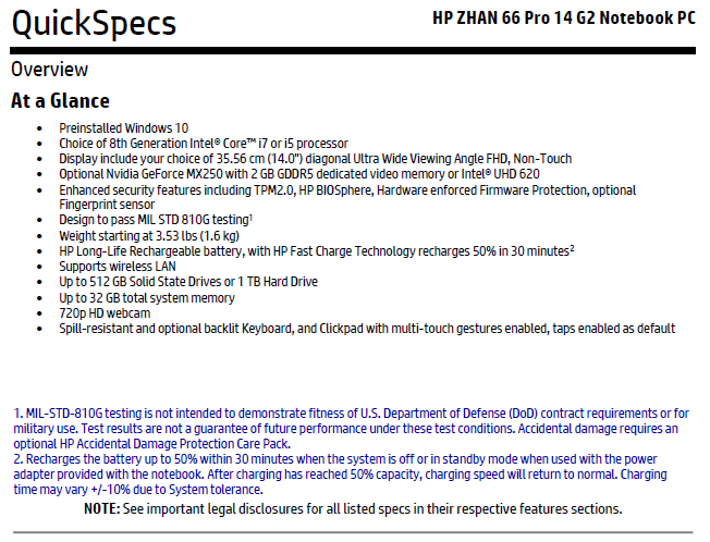 HP ZHAN 66 Pro 14 G2 z kartą NVIDIA GeForce MX250 na pokładzie [3]