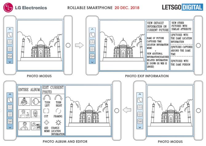 LG z patentem na innowacyjny telefon z rozwijanym ekranem [2]