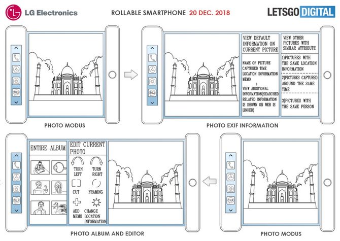 LG z patentem na innowacyjny telefon z rozwijanym ekranem [2]