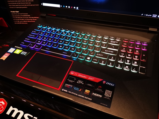 MSI prezentuje 8 notebooków z kartami NVIDIA GeForce RTX 20x0 [13]