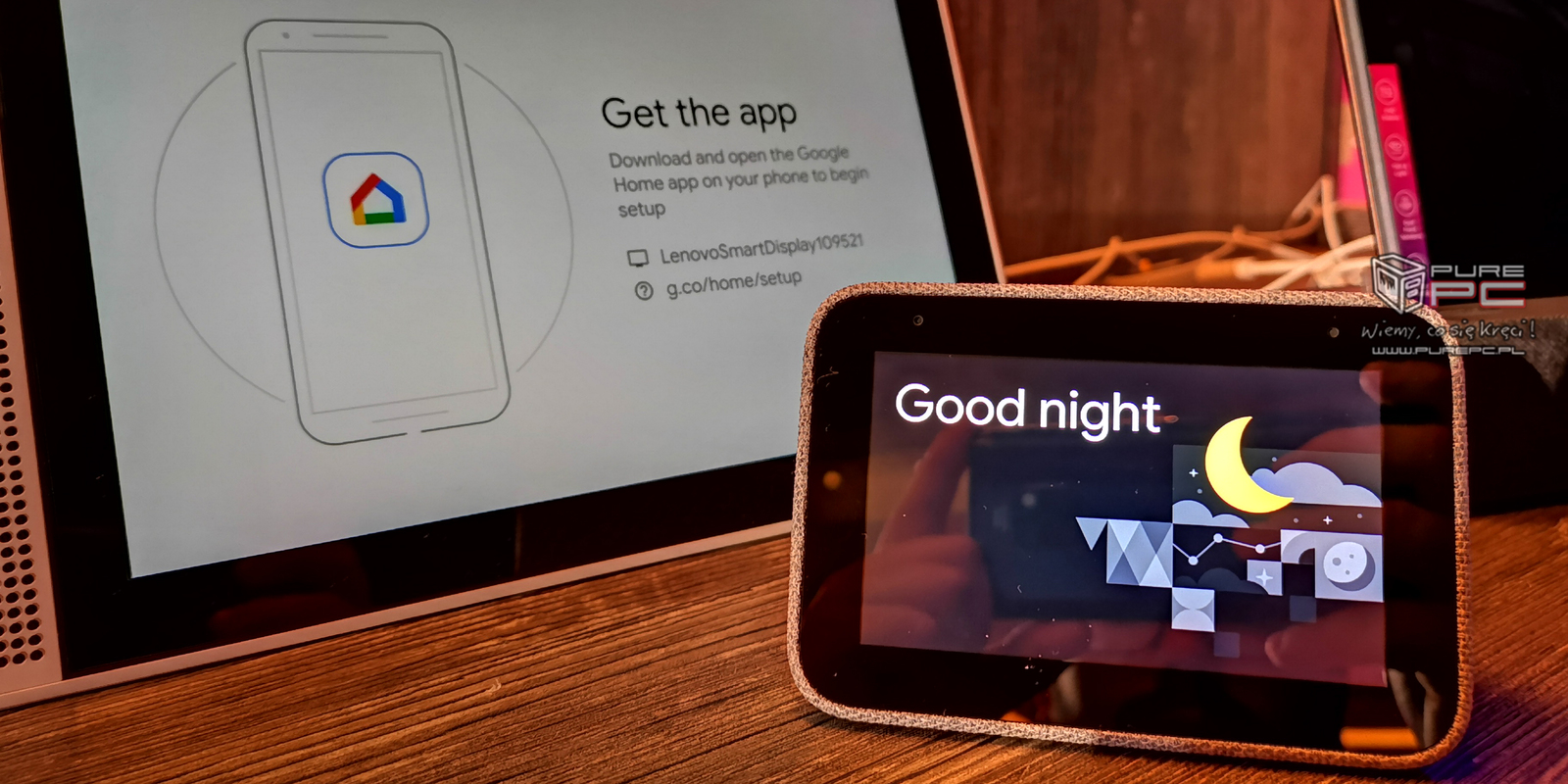 Lenovo Smart Clock Inteligentny Budzik Z Google Assistant