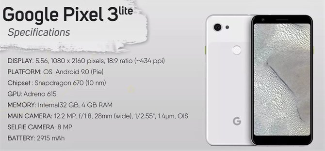 Google Pixel 3 Lite już zrecenzowany, a premiera dopiero wiosną [2]