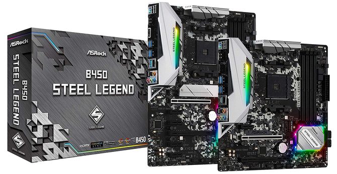 Specyfikacja płyt głównych ASRock B450 i B450M Steel Legend  [1]