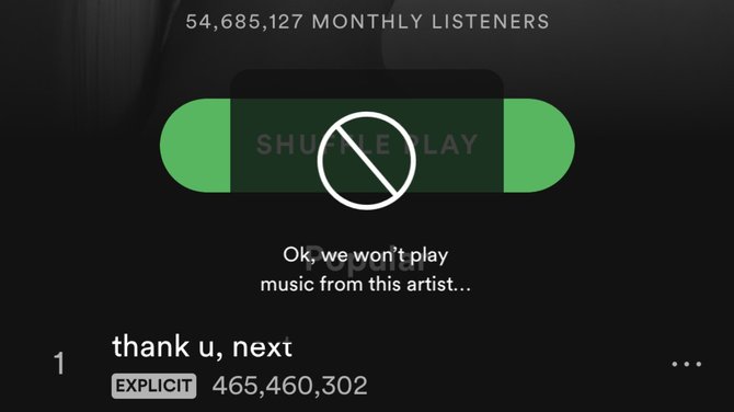 Spotify testuje funkcję blokowania wybranych artystów [1]