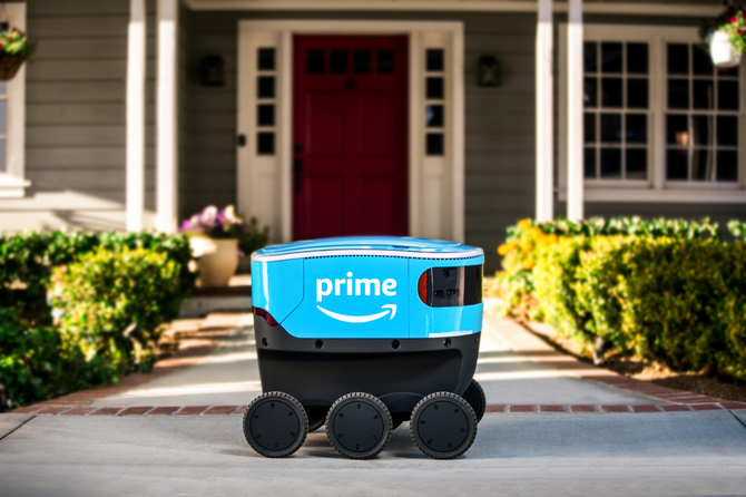 Amazon testuje sześciokołowego robota dostarczającego paczki  [1]