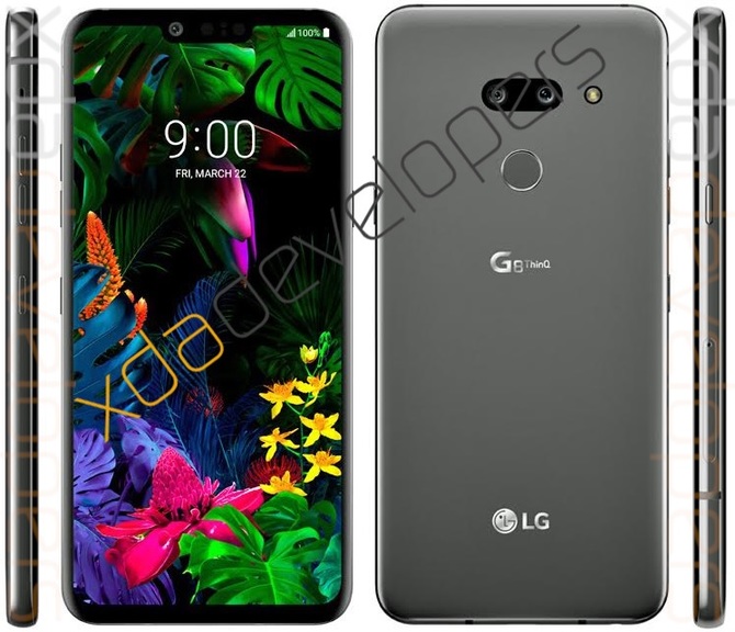 LG G8 ThinQ - nowe rendery. Smartfon naprawdę wygląda jak G7 [1]